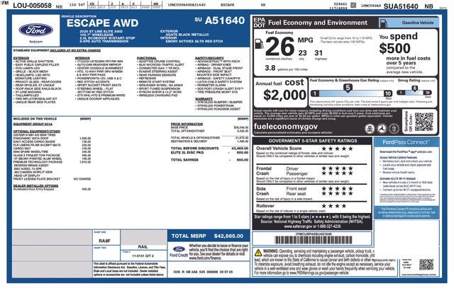 2025 Ford Escape ST-Line Elite