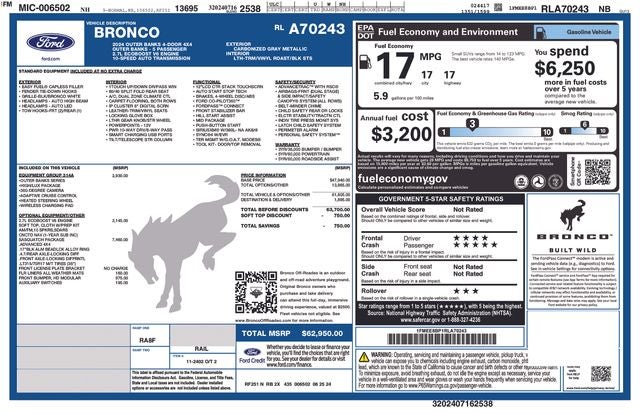 2024 Ford Bronco Outer Banks