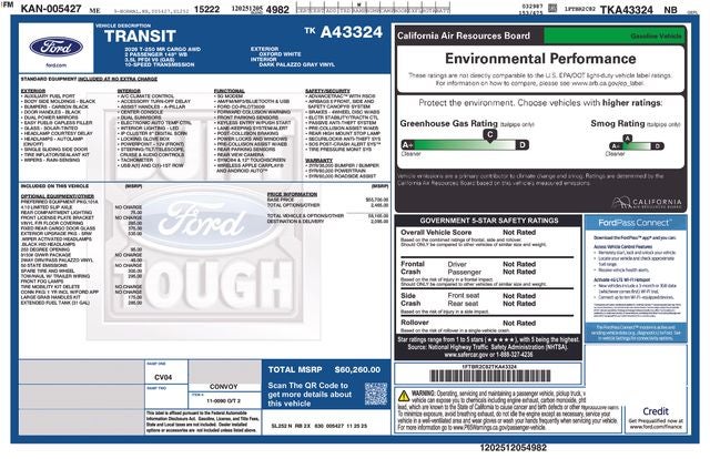 2026 Ford Transit-250 Base Steel Shelving