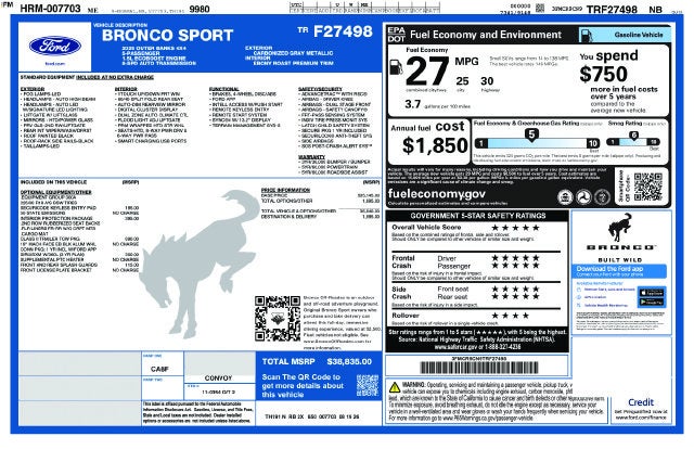 2026 Ford Bronco Sport Outer Banks