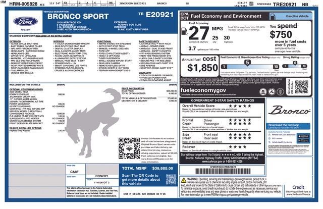 2026 Ford Bronco Sport Heritage