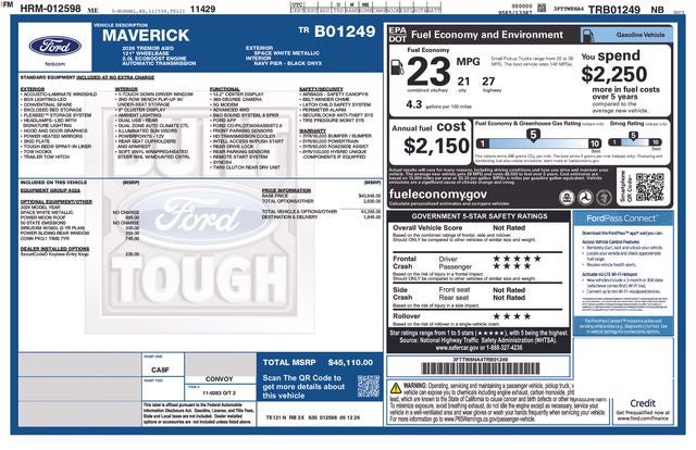 2026 Ford Maverick Tremor