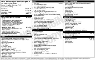 2018 Jeep Wrangler Unlimited Sport S