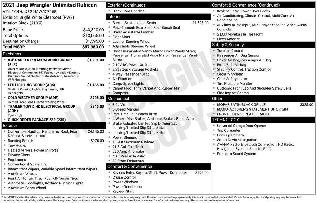 2021 Jeep Wrangler Unlimited Rubicon