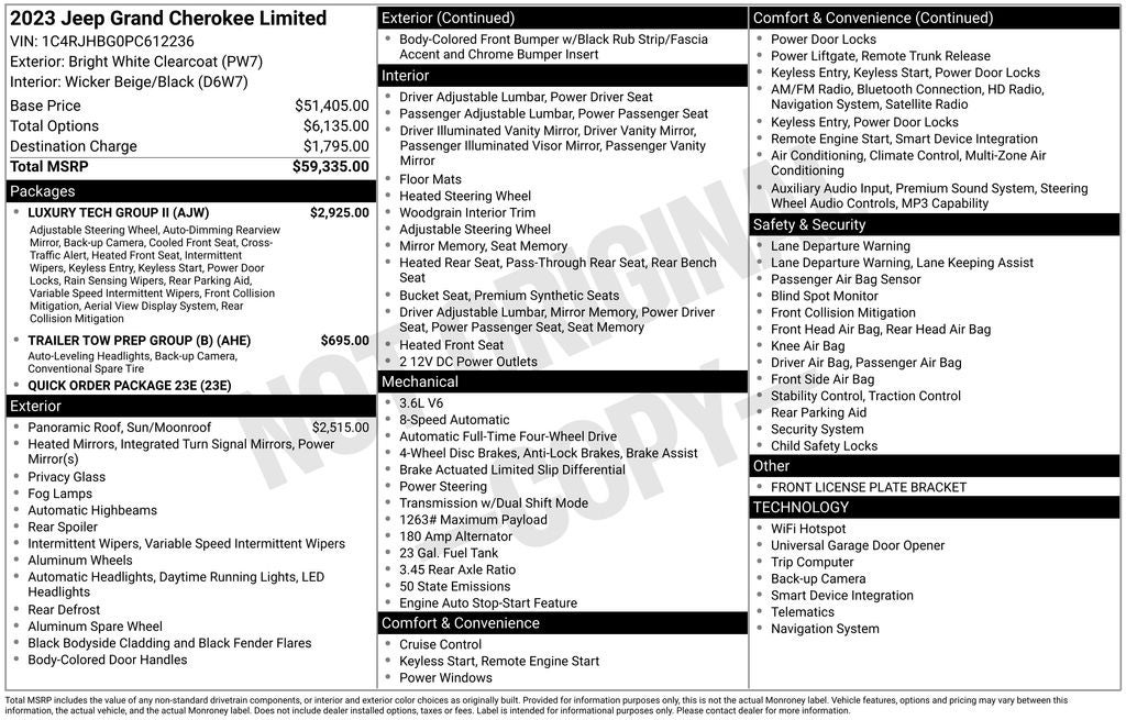 2023 Jeep Grand Cherokee Limited