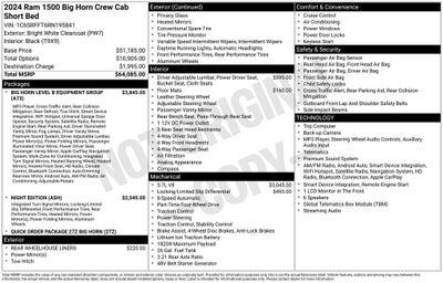 2024 RAM 1500 Big Horn/Lone Star