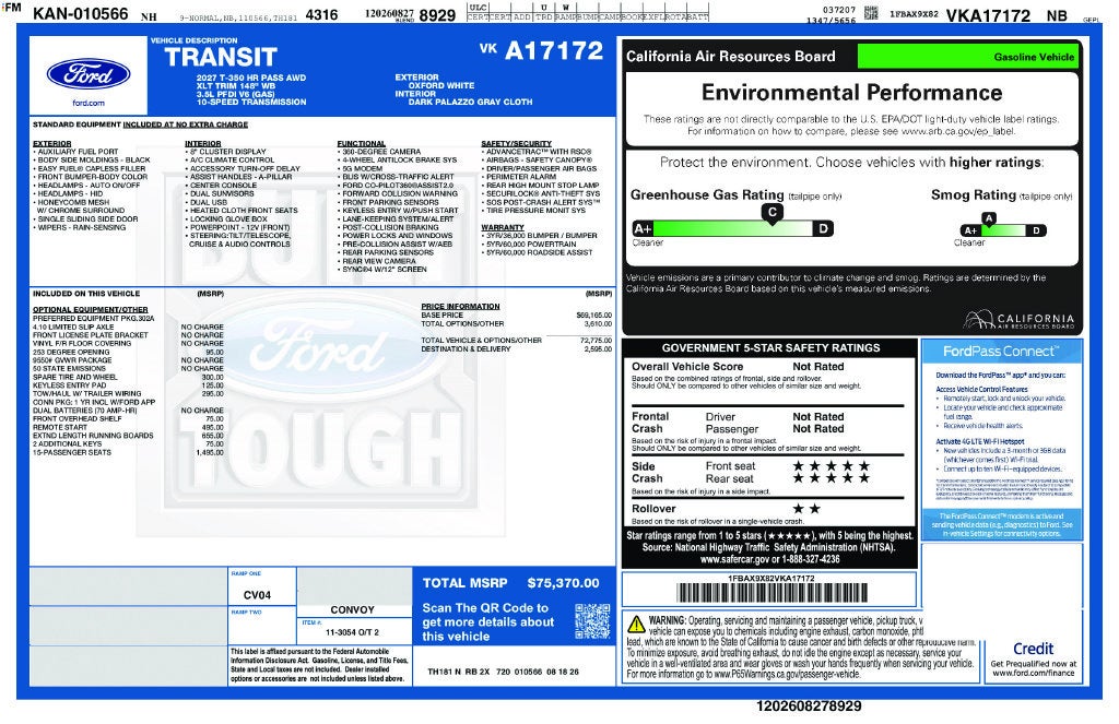 2027 Ford Transit-350 XLT