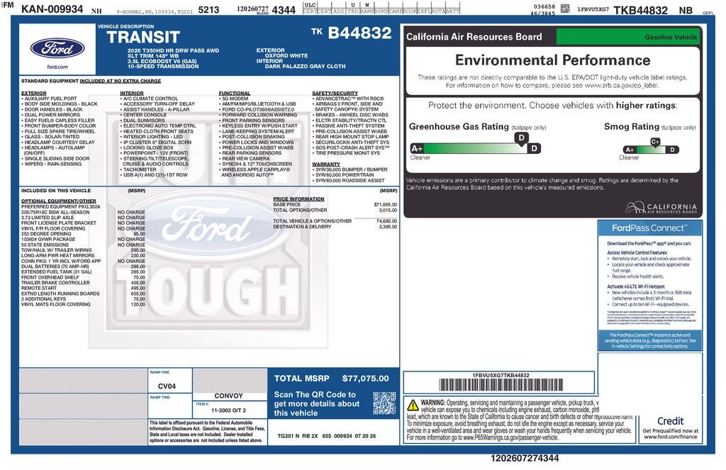 2026 Ford Transit-350 XLT