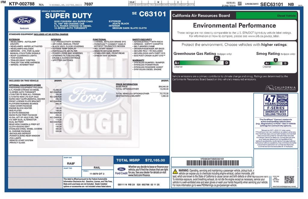 2025 Ford F-350SD XL DRW