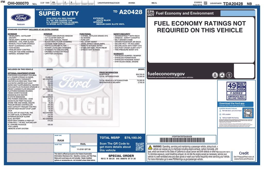 2026 Ford F-550SD XL DRW