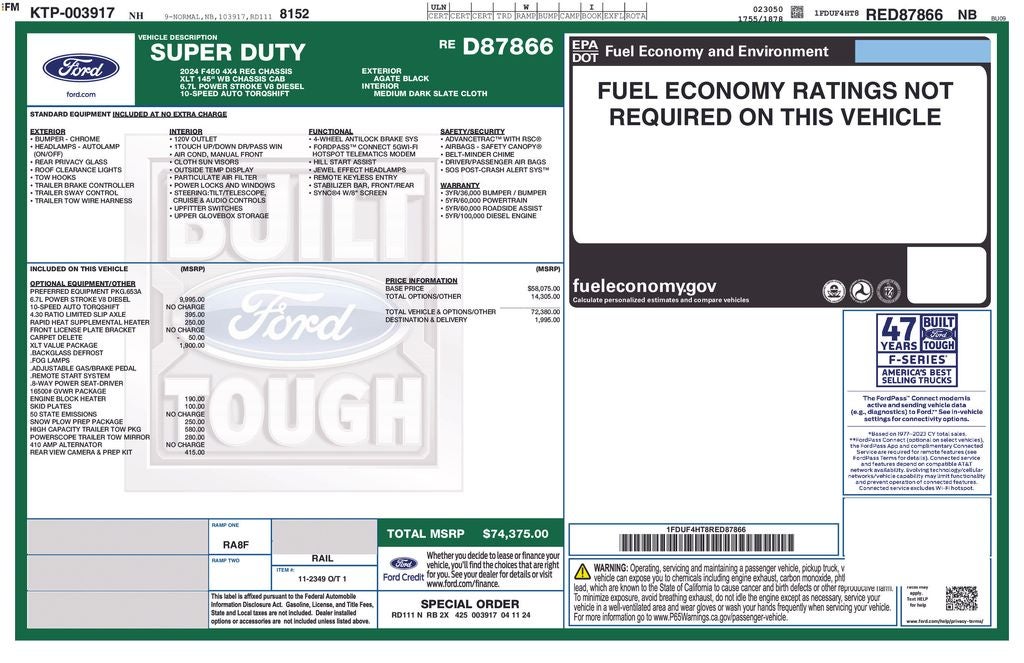 2024 Ford F-450SD XLT DRW