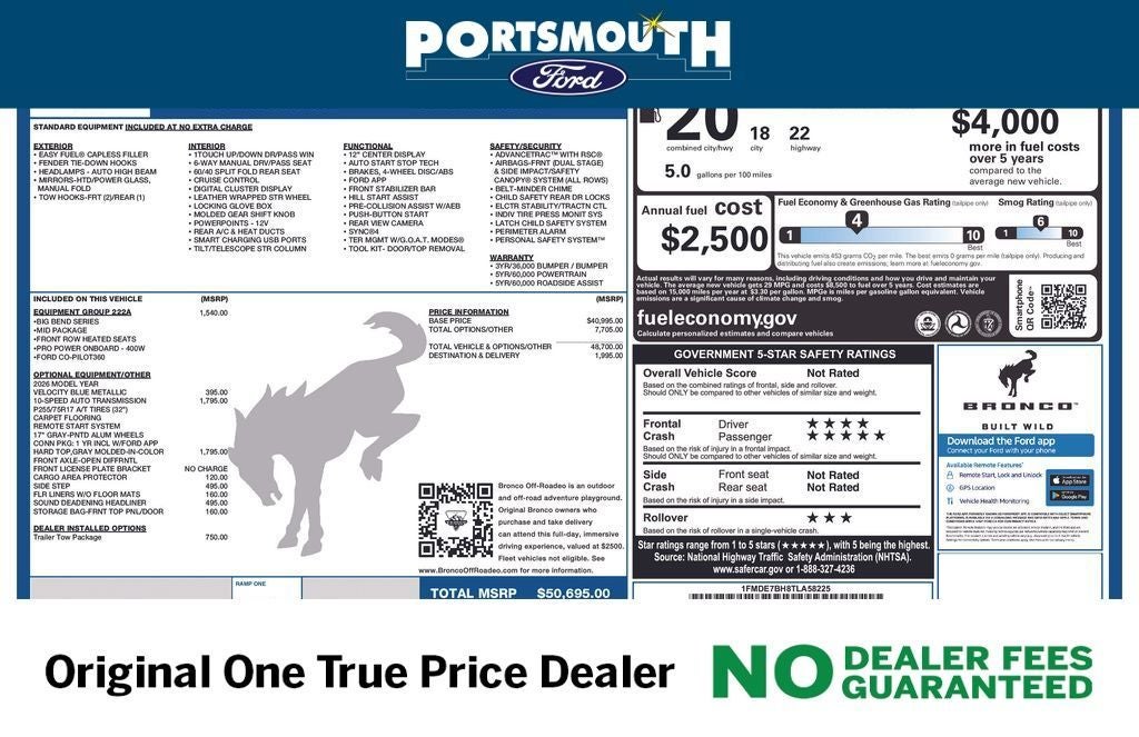 2026 Ford Bronco Big Bend