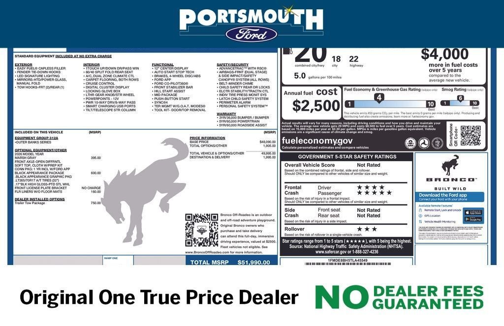 2026 Ford Bronco Outer Banks