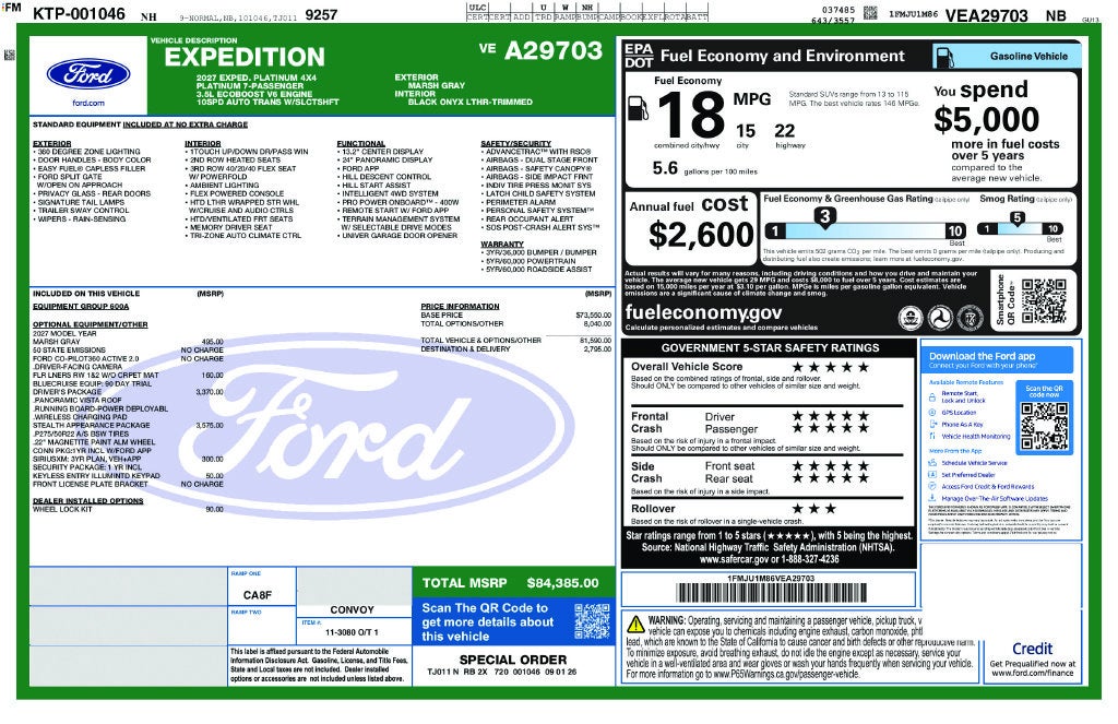 2027 Ford Expedition Platinum