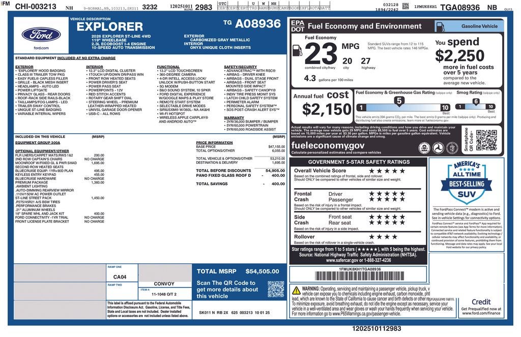 2026 Ford Explorer ST-Line