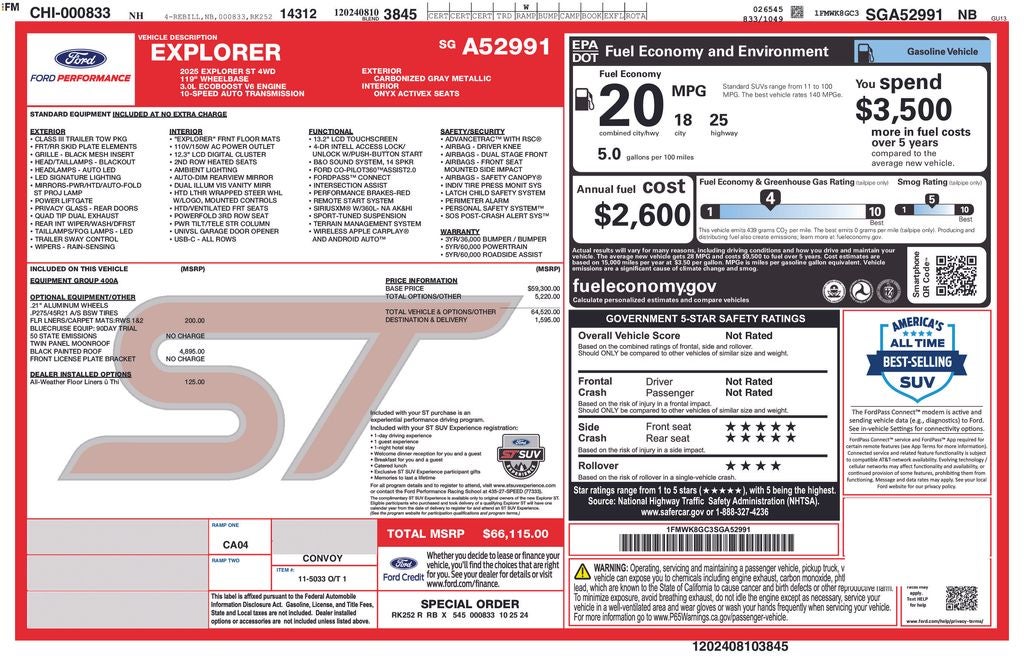 2025 Ford Explorer ST