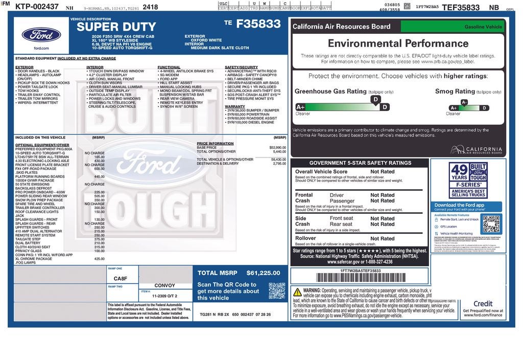 2026 Ford F-250SD XL