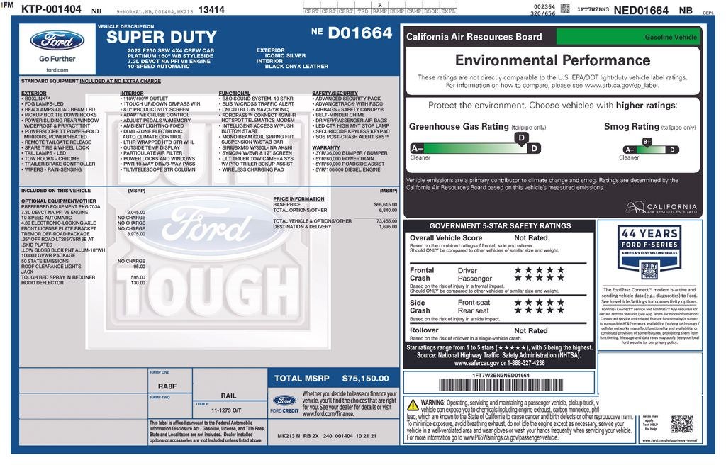 2022 Ford F-250SD Platinum