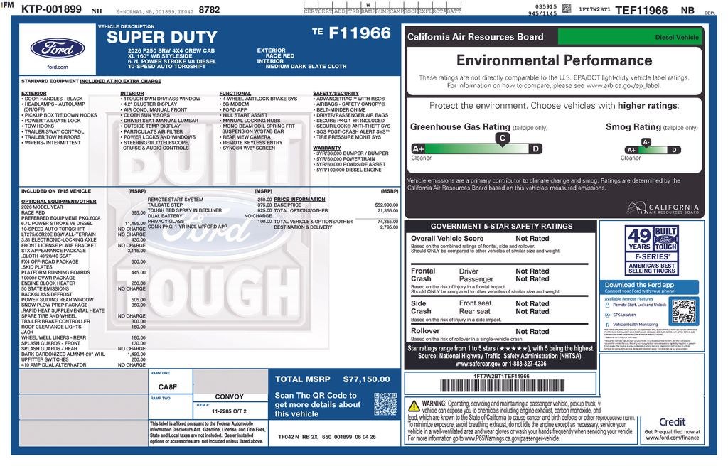 2026 Ford F-250SD XL
