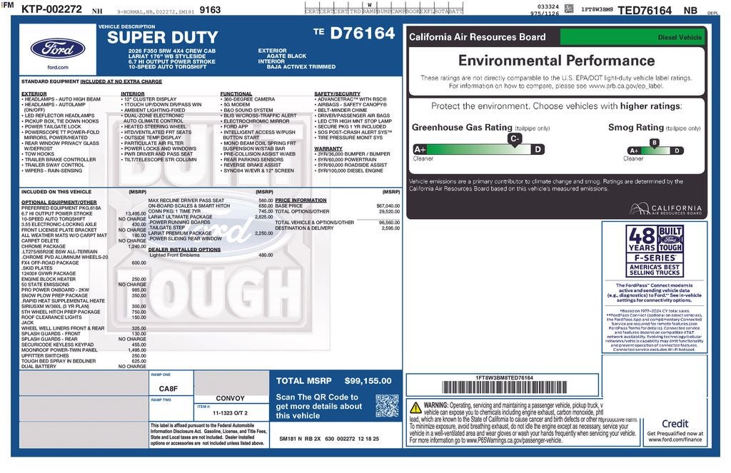 2026 Ford F-350SD Lariat