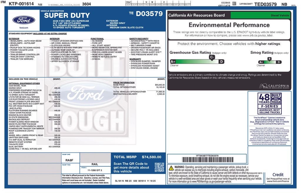 2026 Ford F-350SD XLT