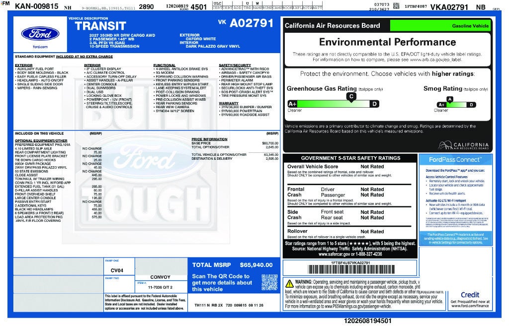 2027 Ford Transit-350 Base