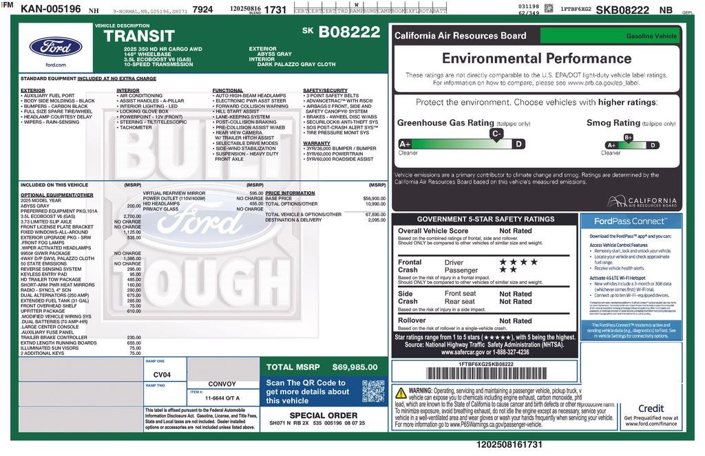 2025 Ford Transit-350 Base