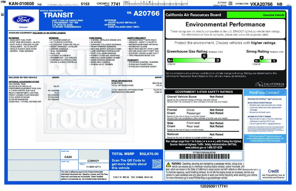 2027 Ford Transit-250 Base