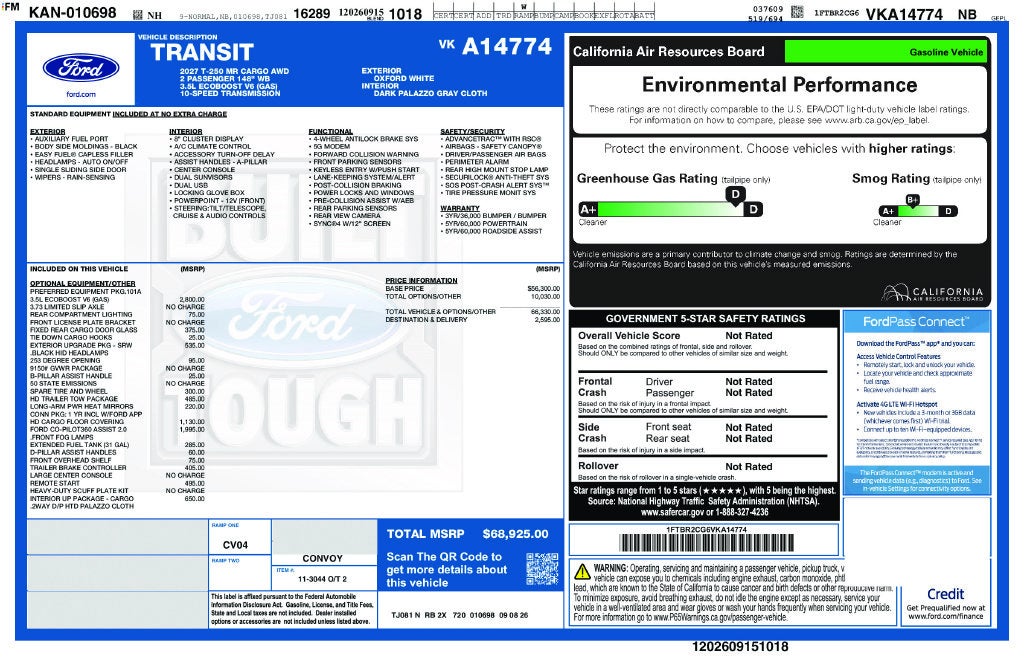2027 Ford Transit-250 Base
