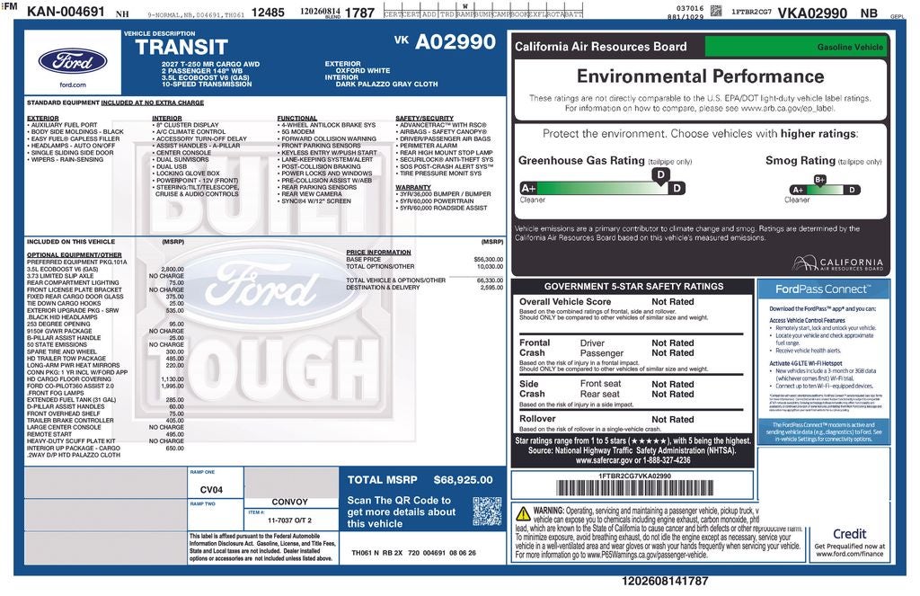 2027 Ford Transit-250 Base