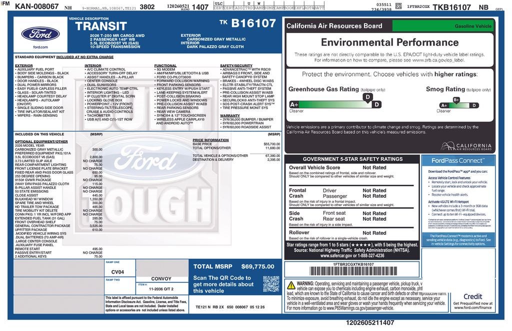 2026 Ford Transit-250 Base