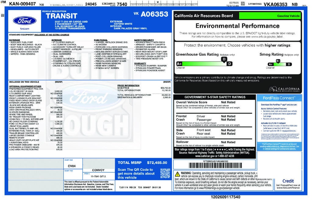 2027 Ford Transit-350 Base