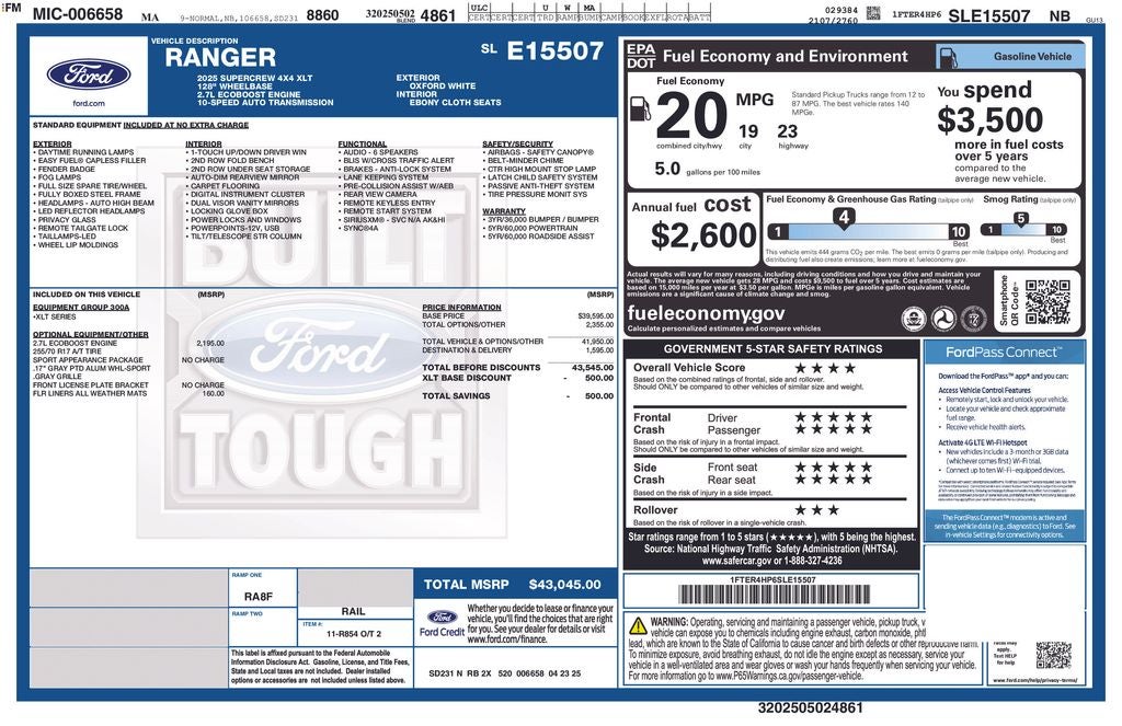 2025 Ford Ranger XLT