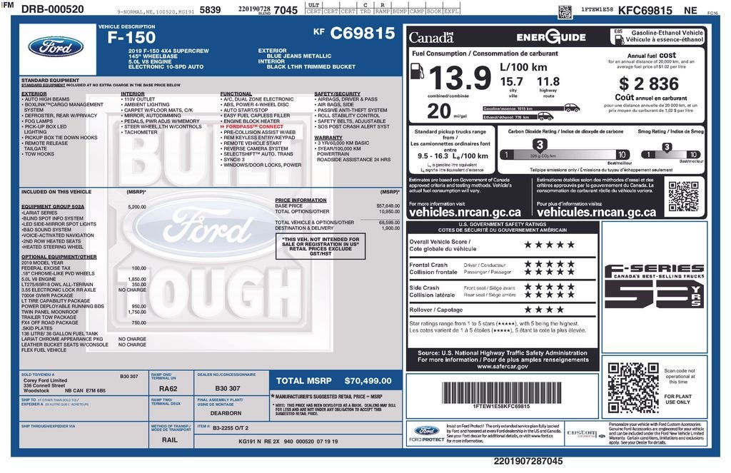 2019 Ford F-150 Lariat