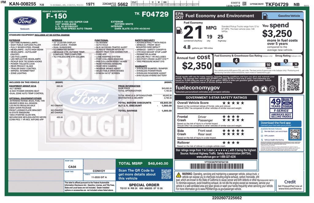 2026 Ford F-150 XLT