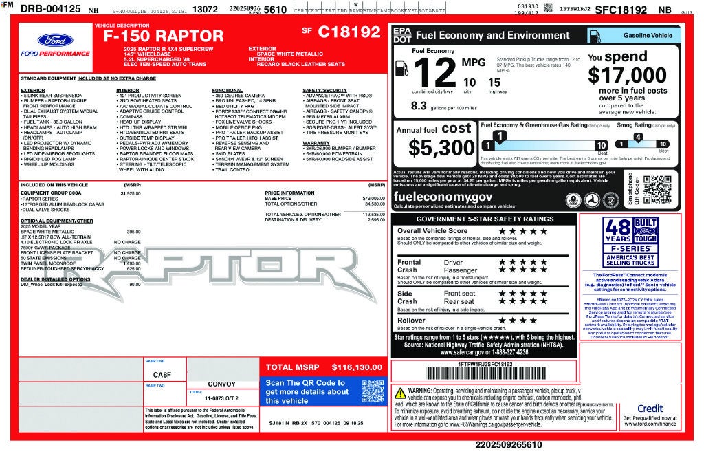 2025 Ford F-150 Raptor R