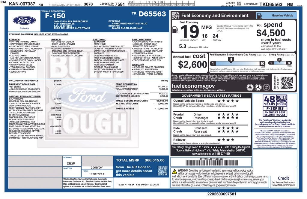2026 Ford F-150 XLT