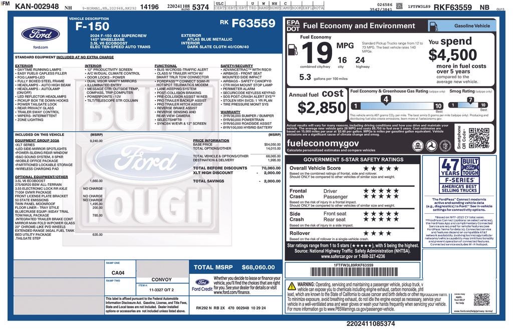 2024 Ford F-150 XLT Crew Cab