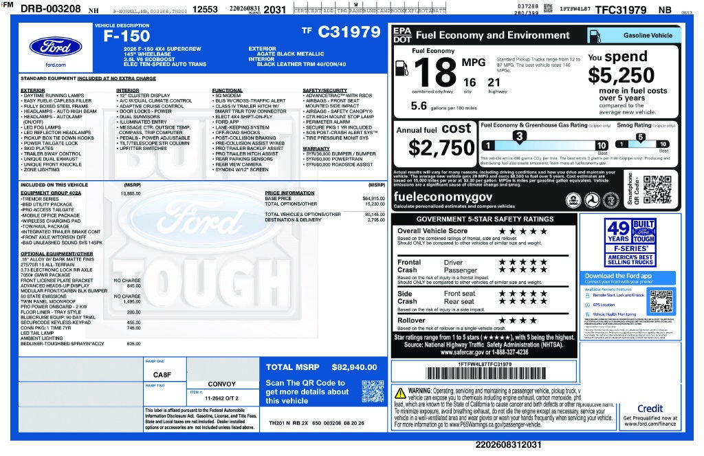 2026 Ford F-150 Tremor