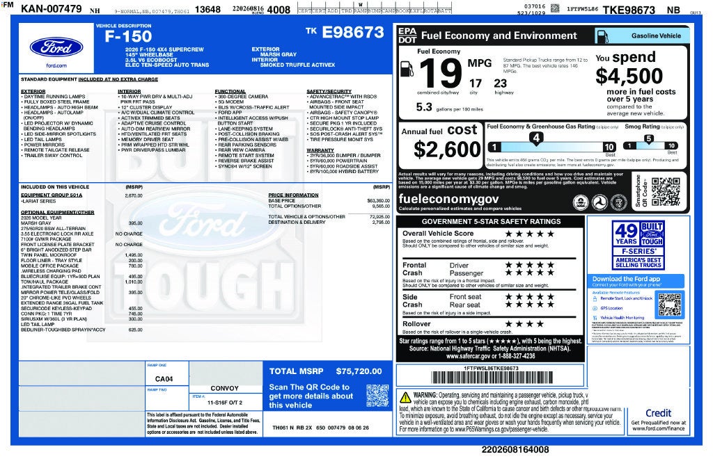 2026 Ford F-150 Lariat