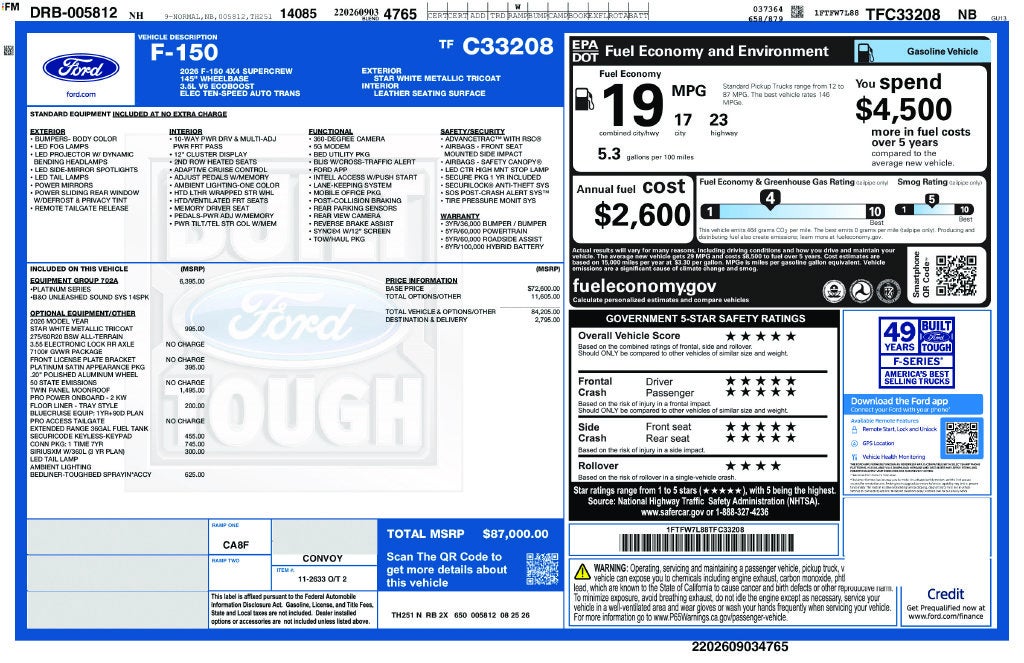 2026 Ford F-150 Platinum