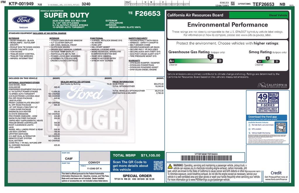 2026 Ford F-350SD XL