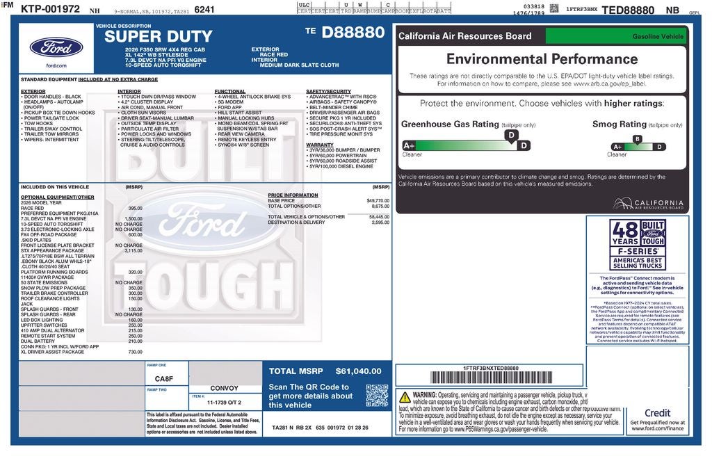 2026 Ford F-350SD XL