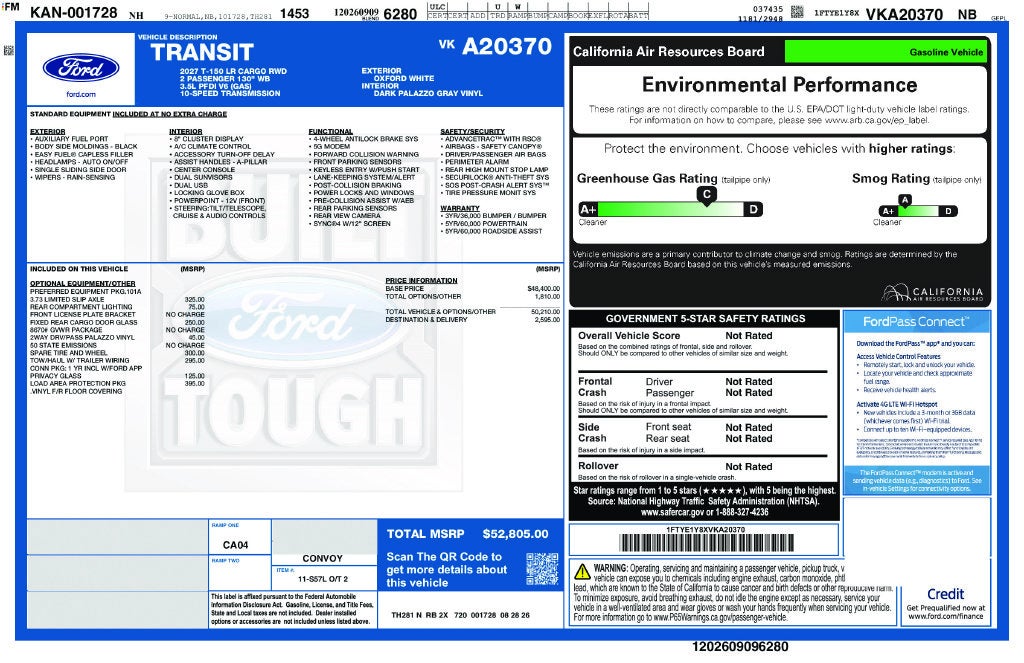 2027 Ford Transit-150 Base