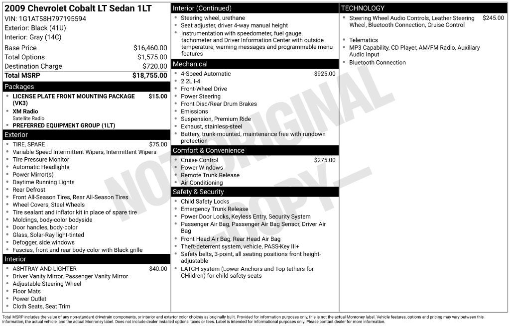 2009 Chevrolet Cobalt LT
