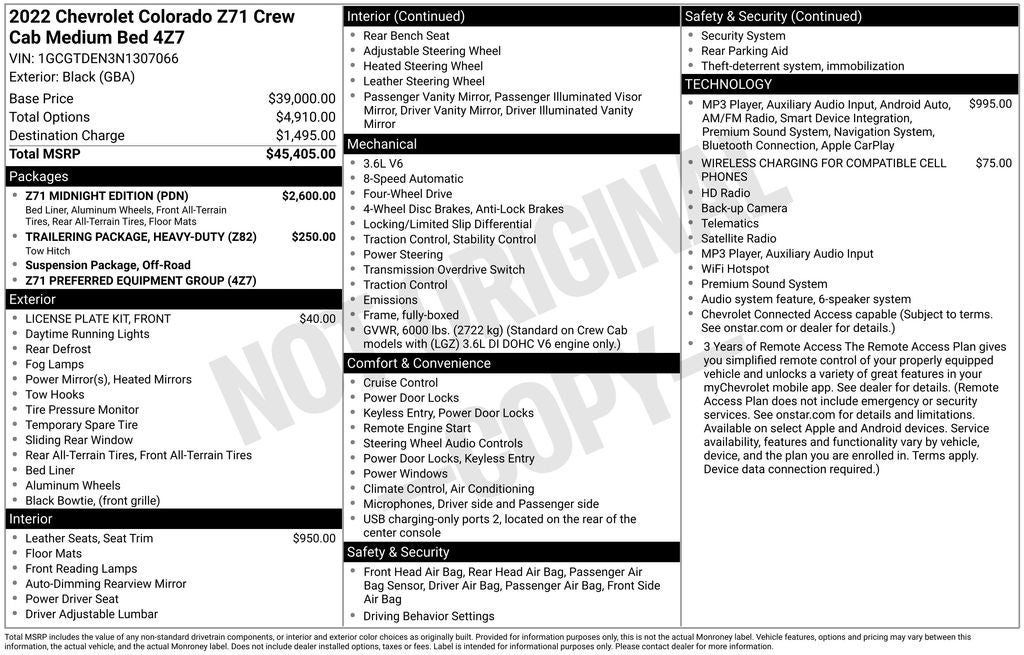 2022 Chevrolet Colorado Z71