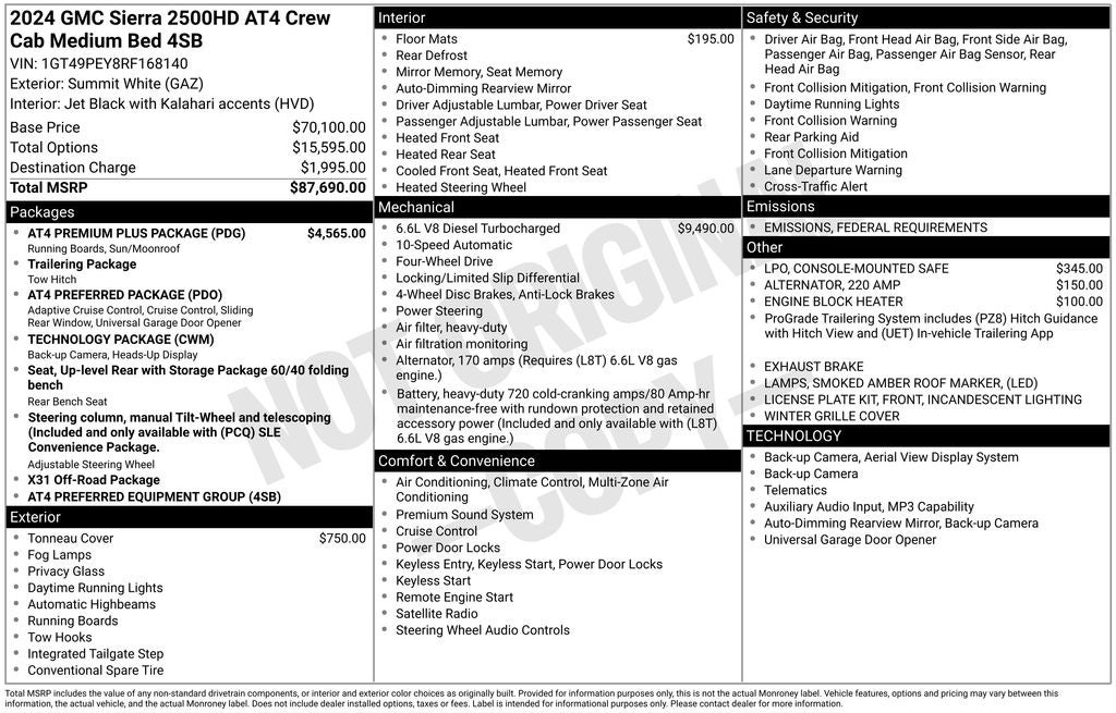 2024 GMC Sierra 2500HD AT4