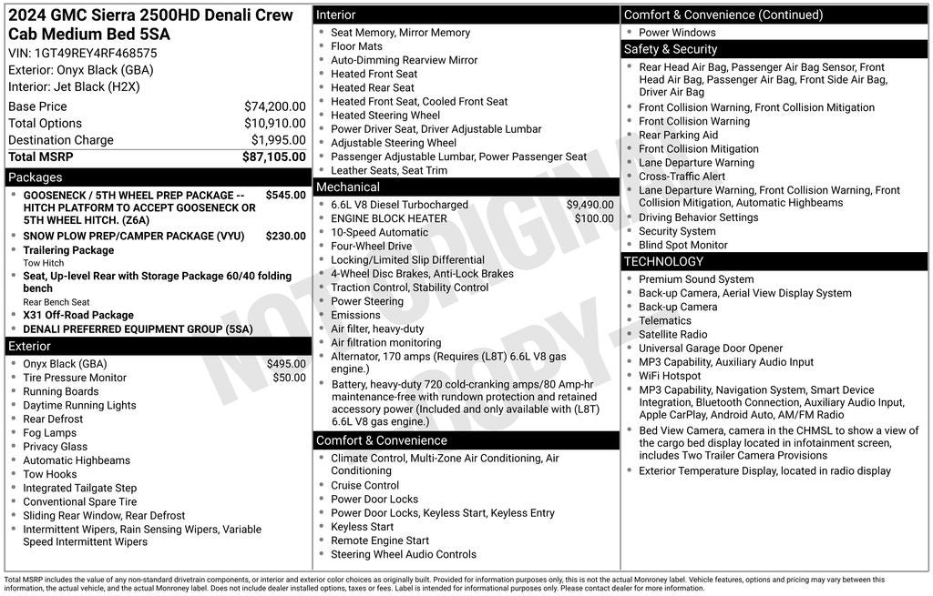 2024 GMC Sierra 2500HD Denali