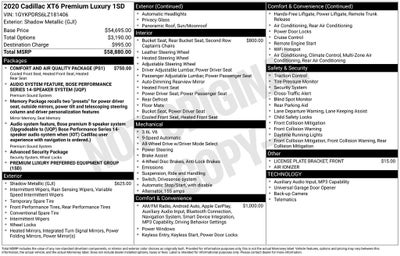 2020 Cadillac XT6 Premium Luxury