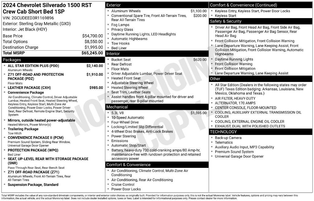 2024 Chevrolet Silverado 1500 RST